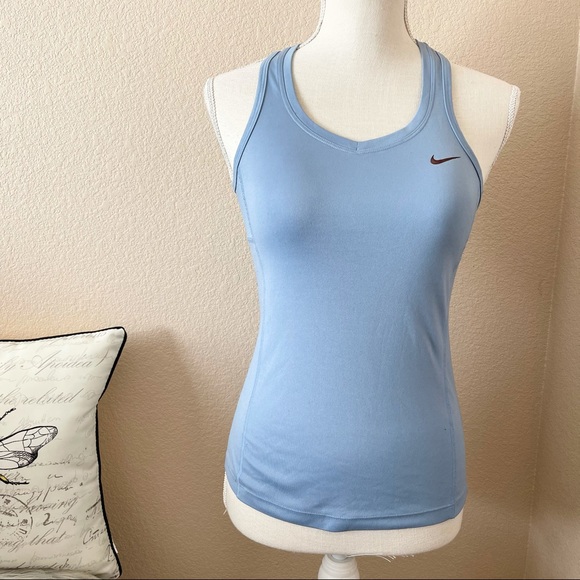Nike dri fit blue running tank top XS - Picture 4 of 5